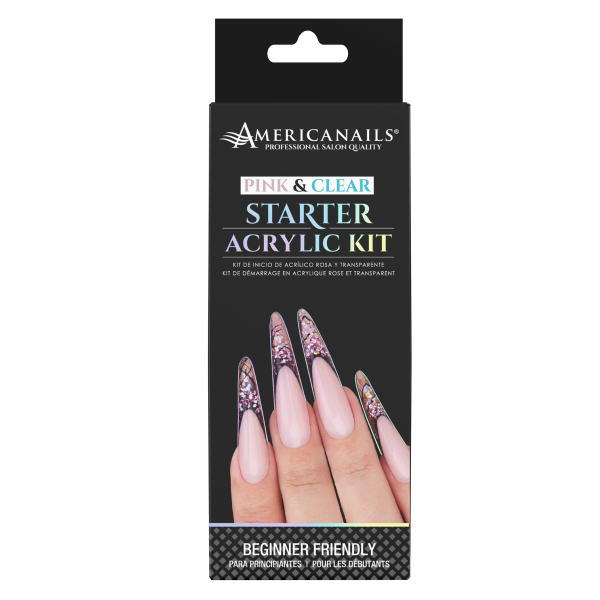 Pink & Clear Starter Acrylic Kit - American
