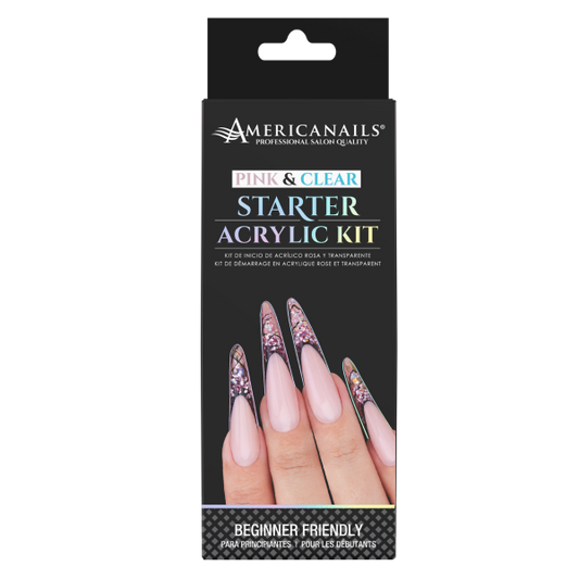 Pink & Clear Starter Acrylic Kit - American