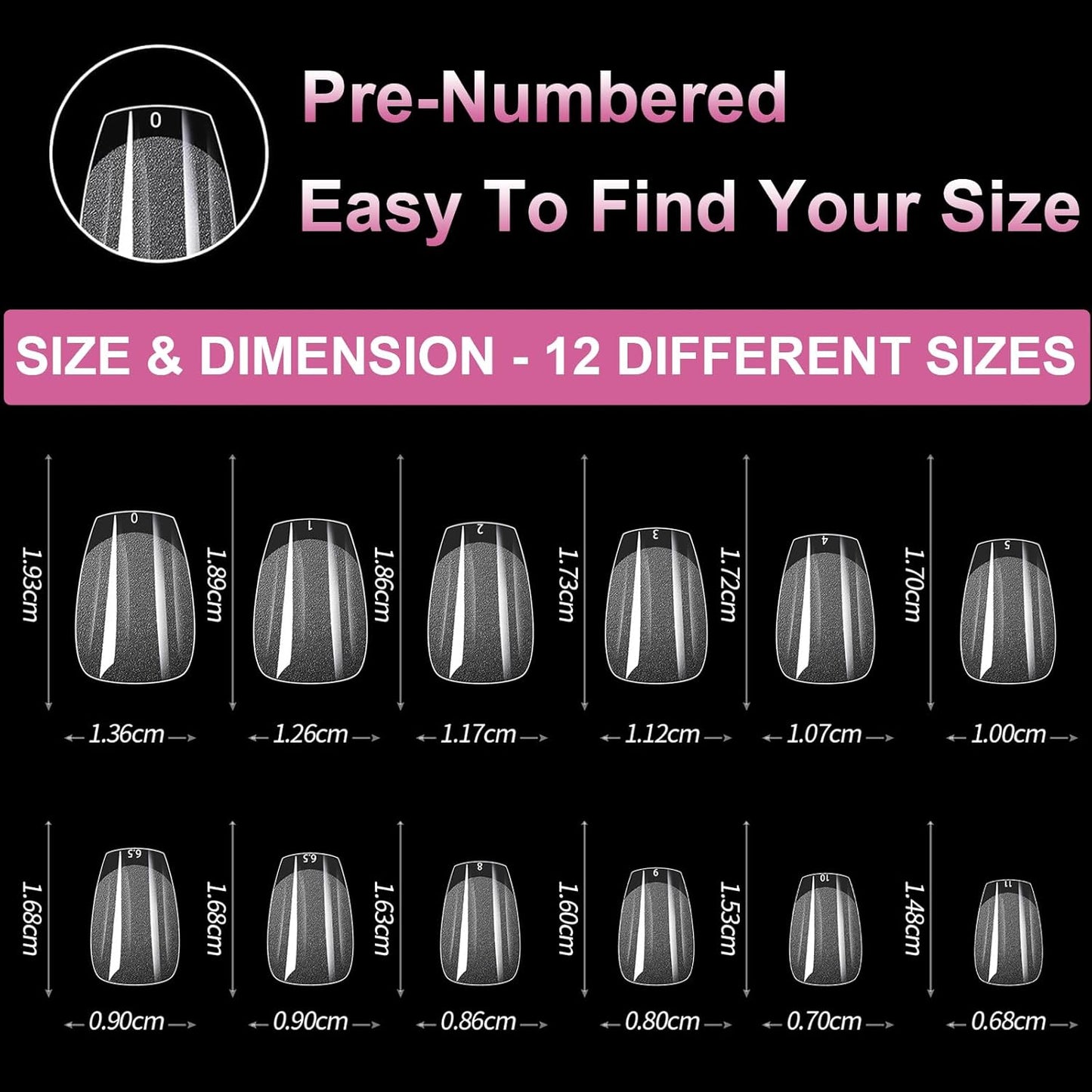 Extra Short Coffin Fake Nails Soft Gel Nail Tips, 600Pcs Full Cover Clear Press On Nails for Acrylic Nail Tip Soak Off Home DIY Salon, Fales Nail Tips for Beginner and Professional Manicure