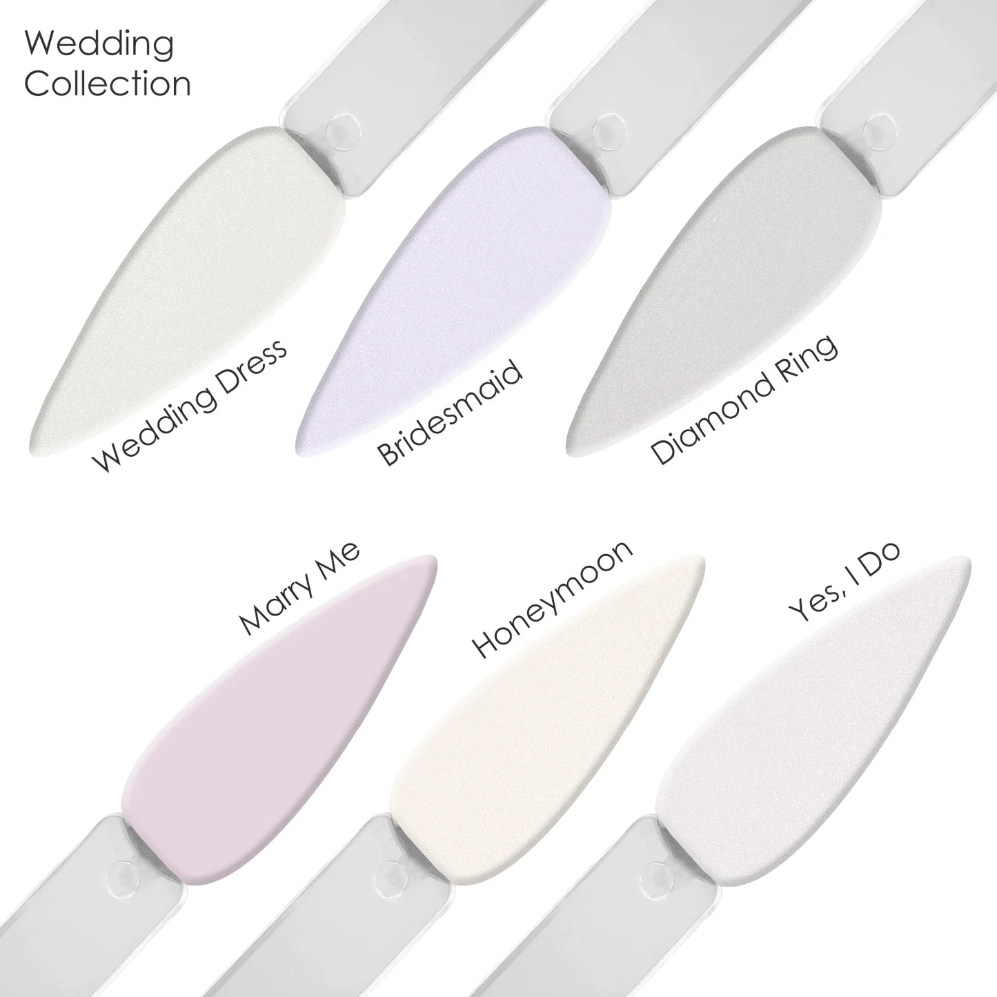 Americanails Colored Acrylic Powders | Wedding Collection Kit