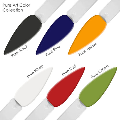 Americanails Colored Acrylic Powders | Pure Art Color Collection Kit