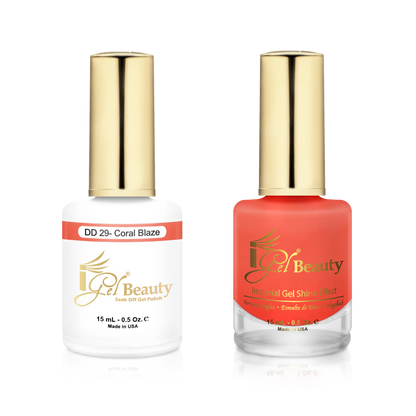 I Gel- Dip & Dap Duo - DD029 Coral Blaze