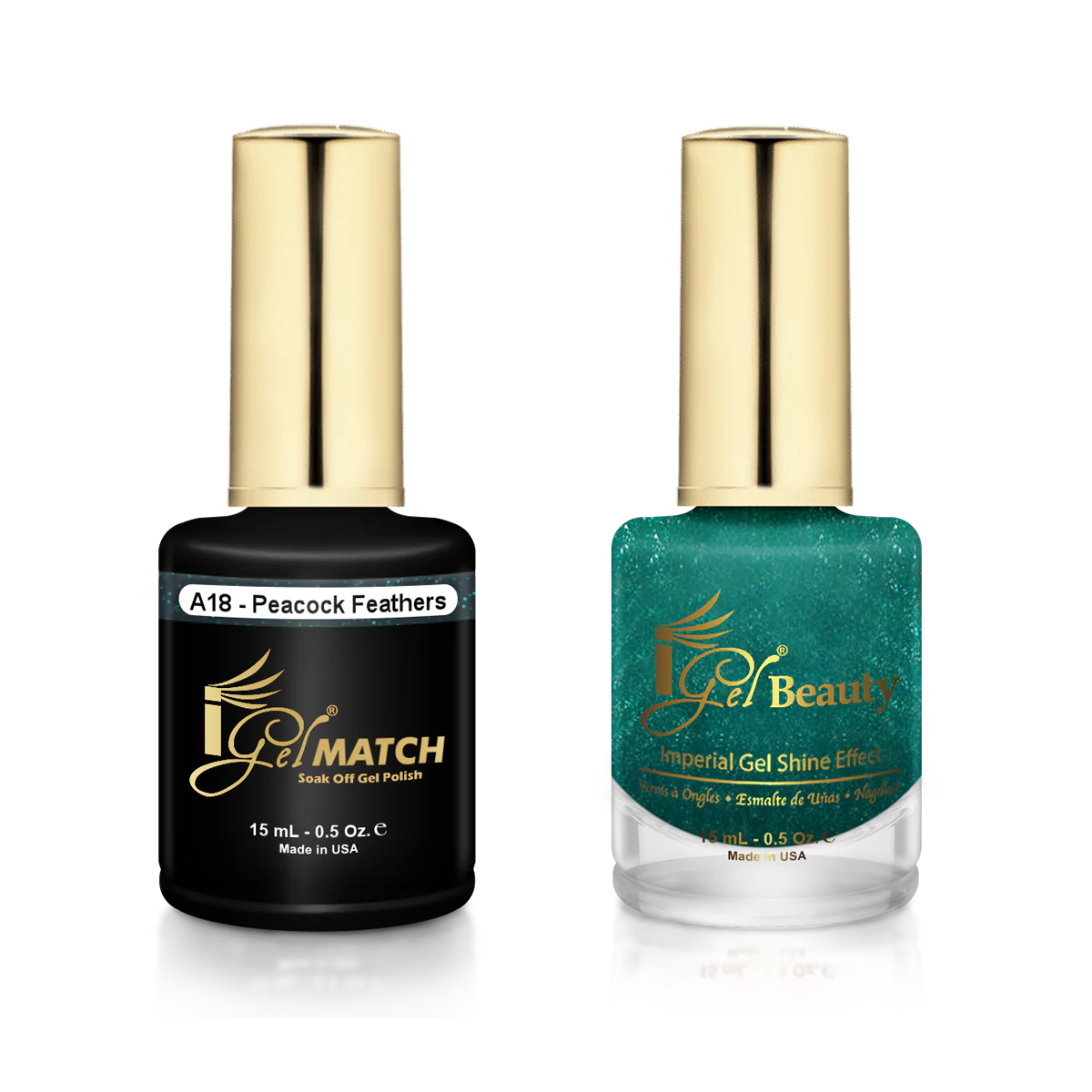 iGel Match - A18 Peacock Feathers