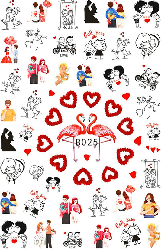 Valentine's Day Nail Art Stickers (B-025)