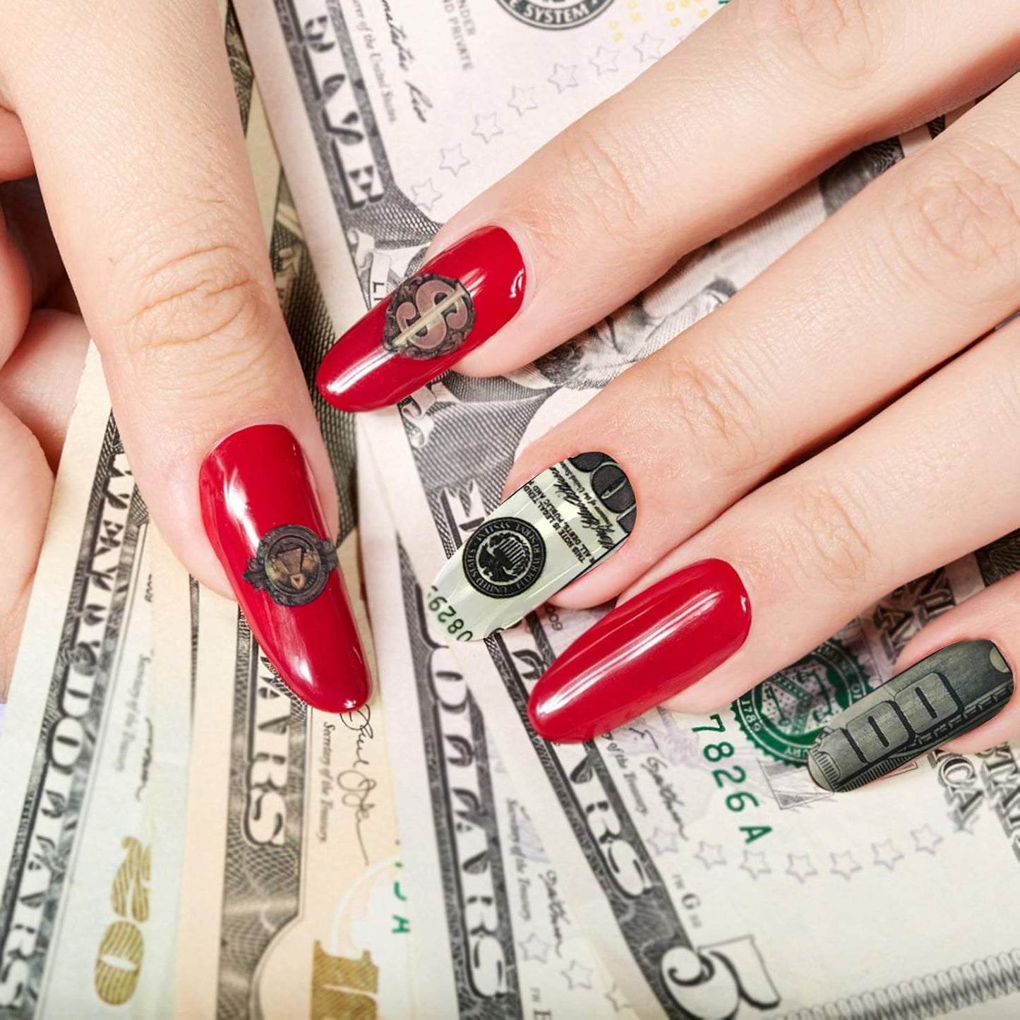 Money Dolla Nails Art-(XF-3399)