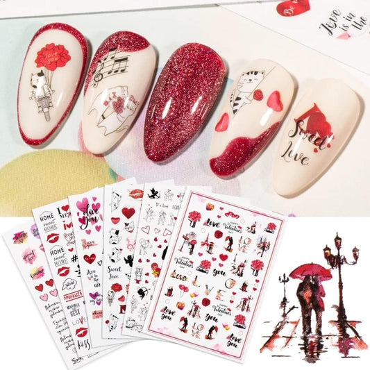 Lips Love Rose Kiss Angel Letter Heart (B-034)