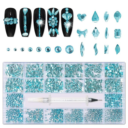 Nail Art Rhinestones(Color- Light Blue)(#08)