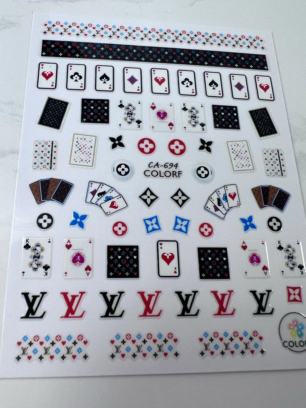 Poker - Nail Stickers(CA-694)