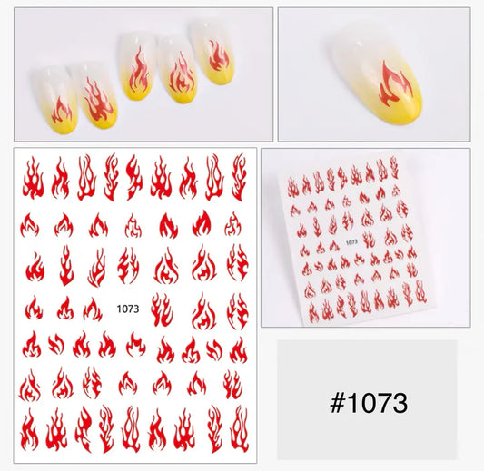 Flame Nail Stickers(1073)