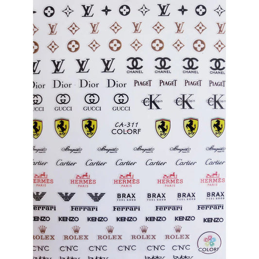 Designer Mix Nail Stickers (015)