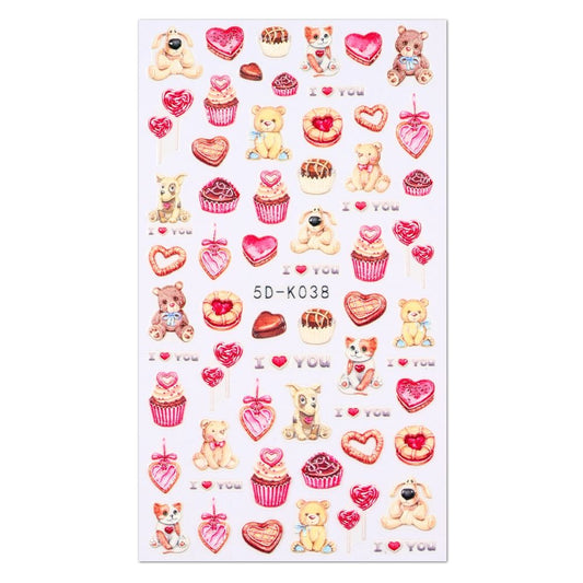 5D Nail Sticker Valentine (5D-K038)