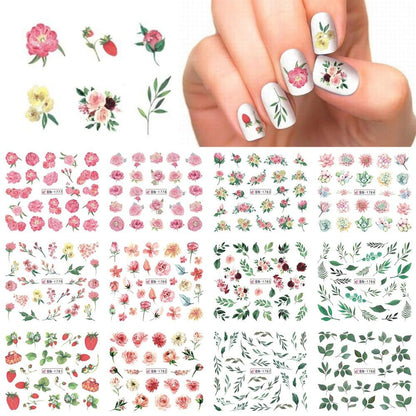 Nail Sticker, Practical Nail Decal Convenient Long Lasting for Natural Nail for Home for Nail Salon for Artificial Nail