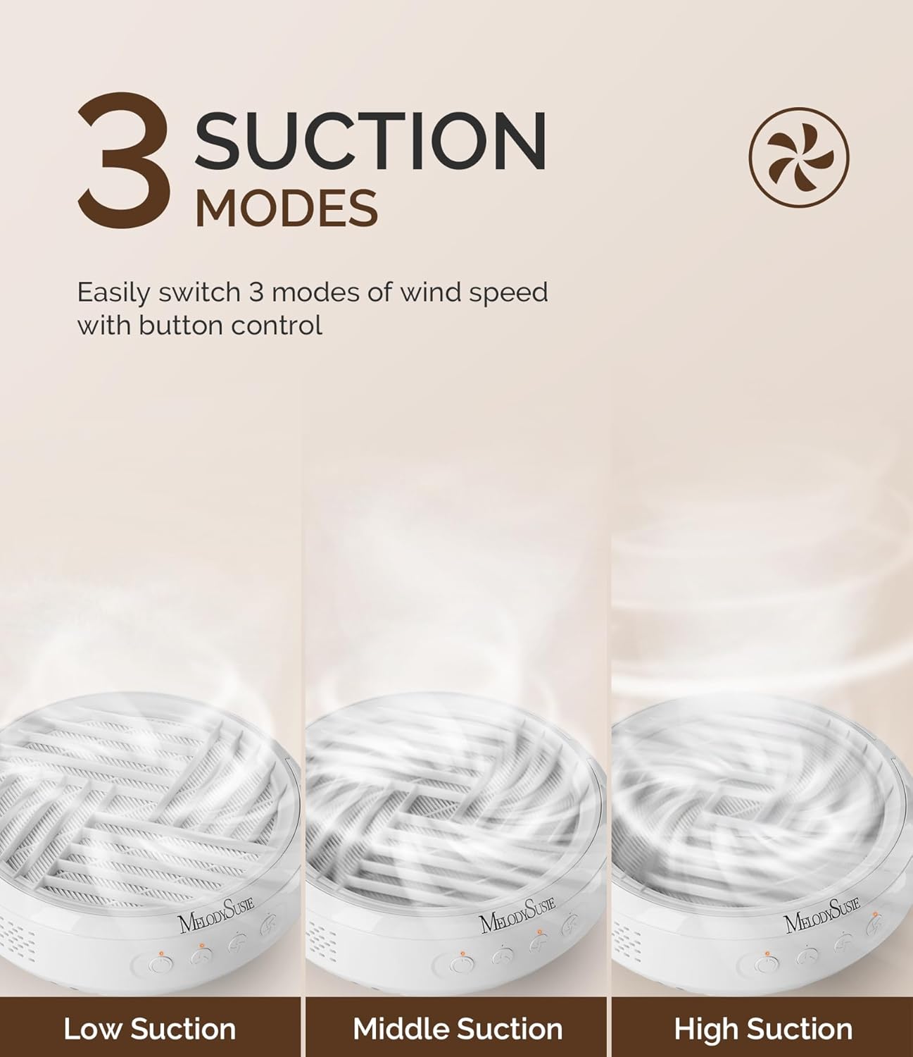 MelodySusie Rechargeable Nail Dust Collector (Pink)