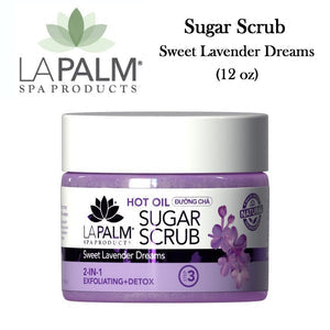 La Palm Honey Extreme Sugar Cane Scrub, Sweet Lavender Dreams (12 oz)