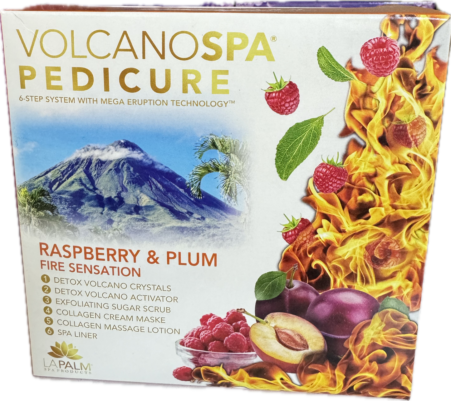 VOLCANO SPA - PEDICURE 6-STEP - Raspberry & Plum