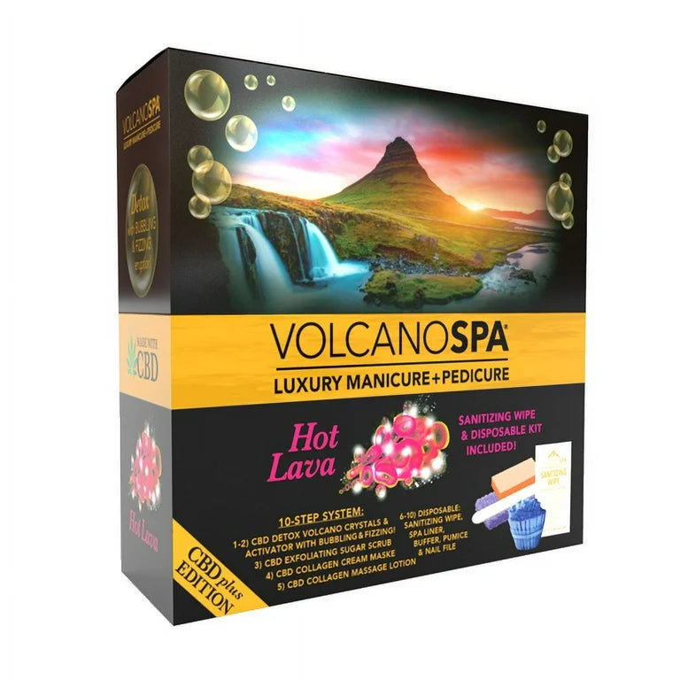 LAPALM CBD VOLCANO SPA - PEDICURE - 10 STEP - Hot Lava
