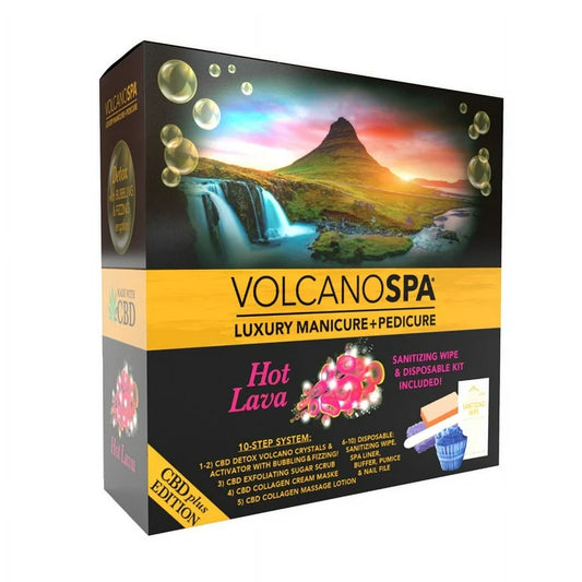 LAPALM CBD VOLCANO SPA - PEDICURE - 10 STEP - Hot Lava