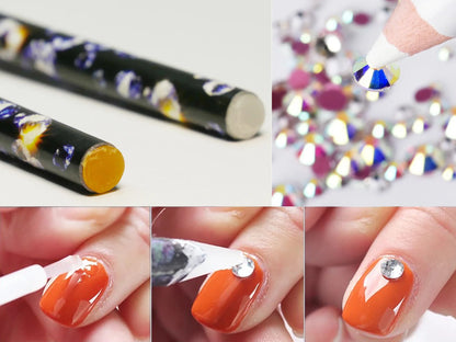 Wax Pencil Rhinestone Picker Pencil Nail Dotting Tool (1pcs)