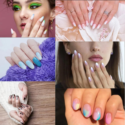4 Claws Nail Sponge Metal Grabber with 100 Pcs Mini Replaceable Nail Sponges Blocks for Ombre Nail Art Sponges Nail Art Tools for Nail Supplies Nail Accessories (100Pcs Color Sponge with Case+1 Pen)