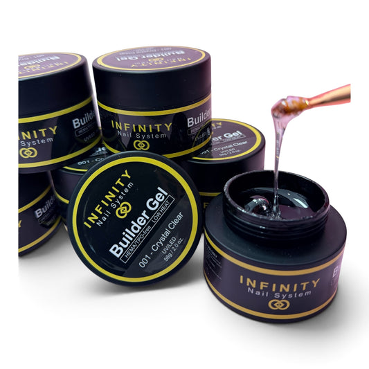 INFINITY - Builder Gel-HEMA/TPO-free Low Heat #001 (Crystal Clear) 2.0oz