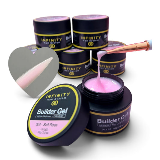 INFINITY - Builder Gel-HEMA/TPO-free Low Heat #004 (Soft Rose) 2.0oz