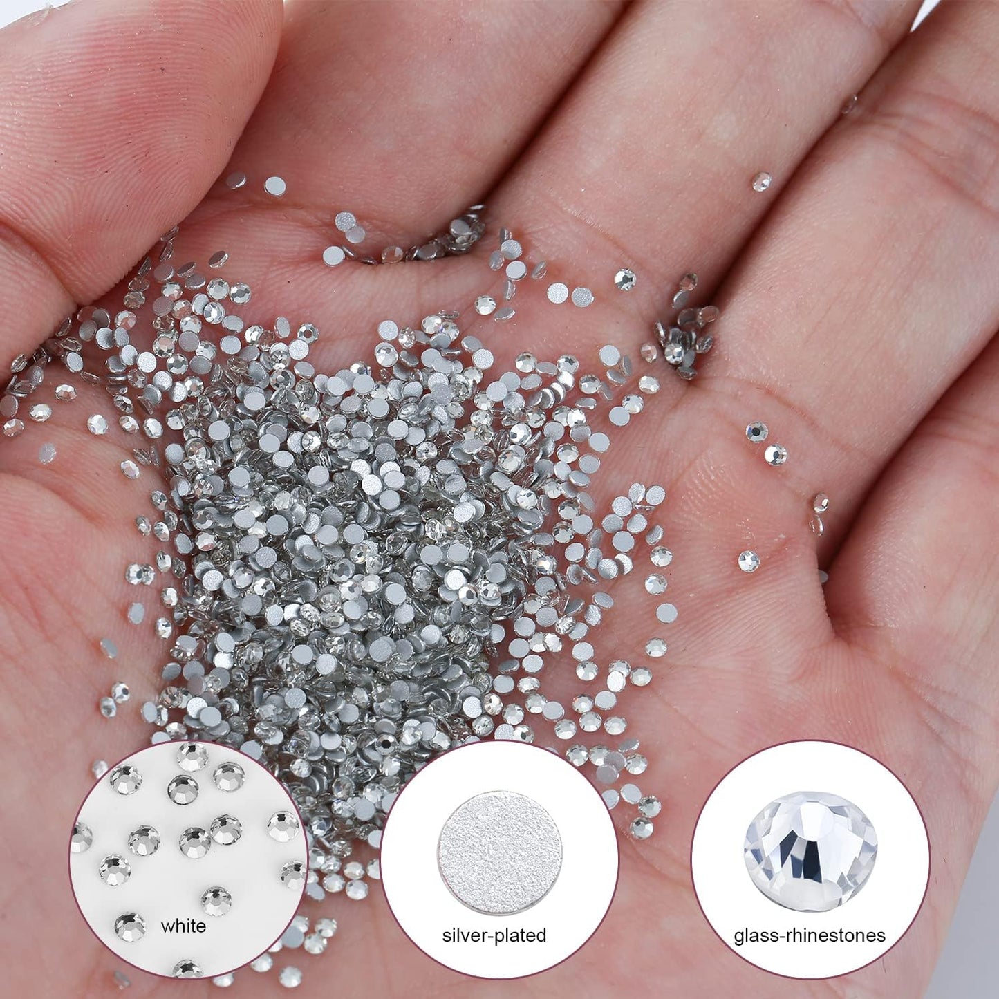 Diamond crystal clear size 6 (1440 pcs/pack)