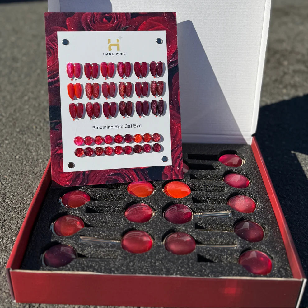 HANG PURE - Blooming Red Cat Eye Collection– 18 Colors (181 - 198) Collection