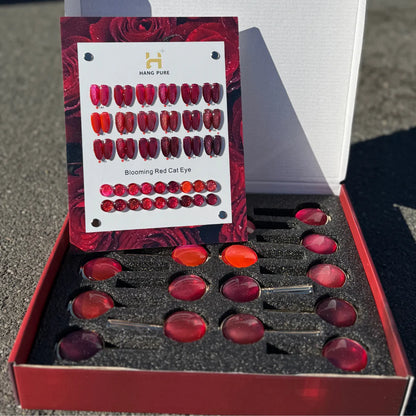 HANG PURE - Blooming Red Cat Eye Collection– 18 Colors (181 - 198) Collection