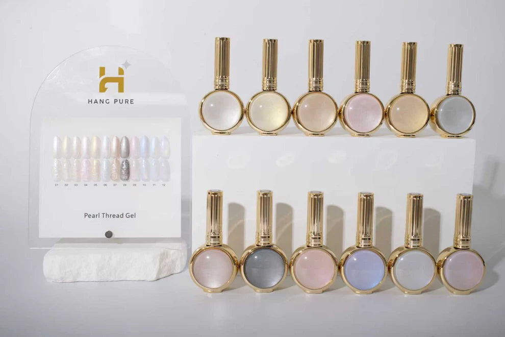 HANG - Pearl Thread Gel Polish Collection – 12 Colors ( 1 - 12) Collection