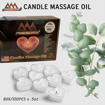 PYRAMID MASSAGE CANDLE TEALIGHT EUCALYPTUS (1pcs)
