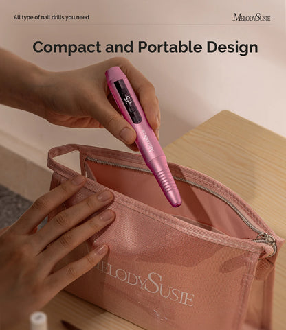 Portable Rechargeable Nail Drill PC180G/25000RPM - (Gold)