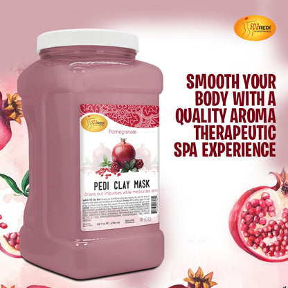 SPA REDI - Clay Mask, Pomegranate, 128 Oz