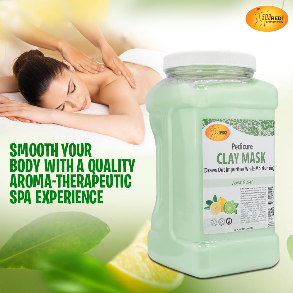 SPA REDI - Clay Mask, Lemon and Lime 128 Oz