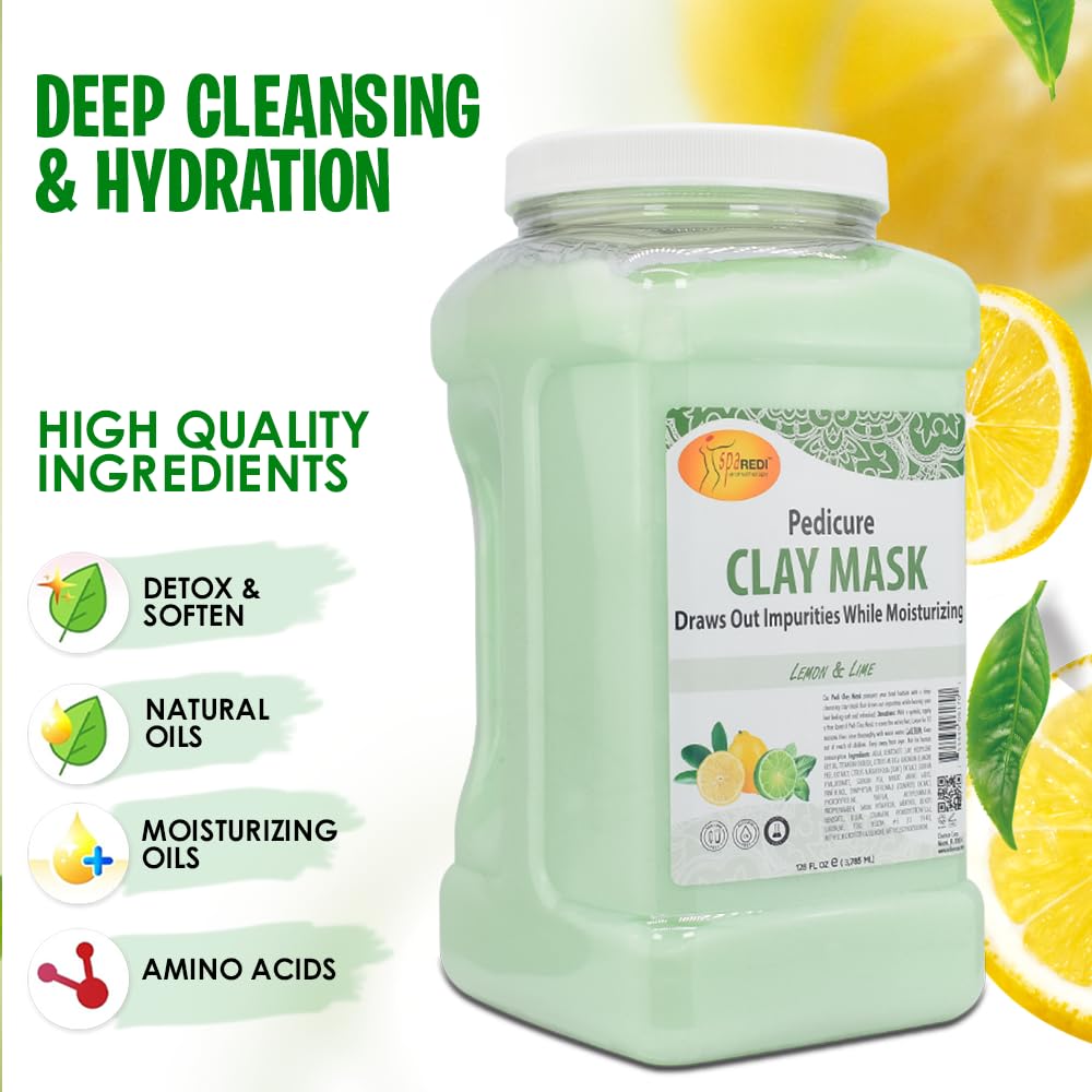 SPA REDI - Clay Mask, Lemon and Lime 128 Oz