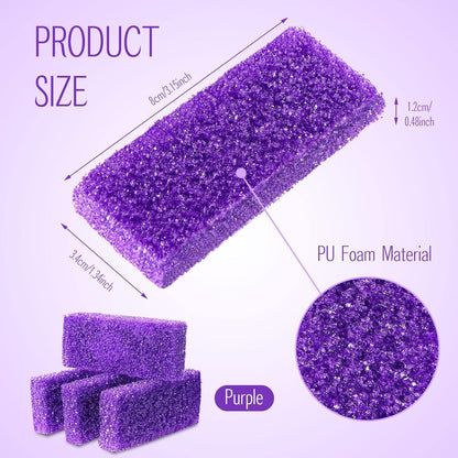 Pumice Stone Heel Cuticle Callus Remover Bath Spa (Purple) (40pcs)