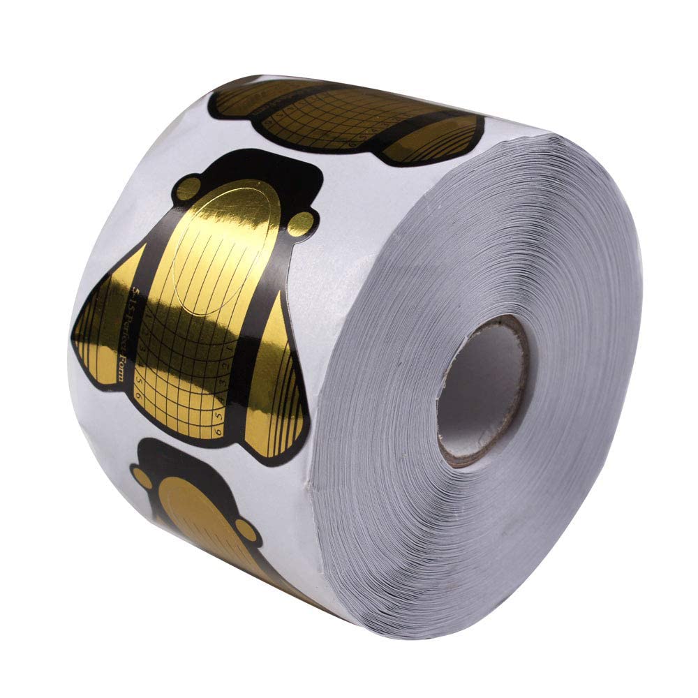 Roll Nail Form(Golden)(100pcs)