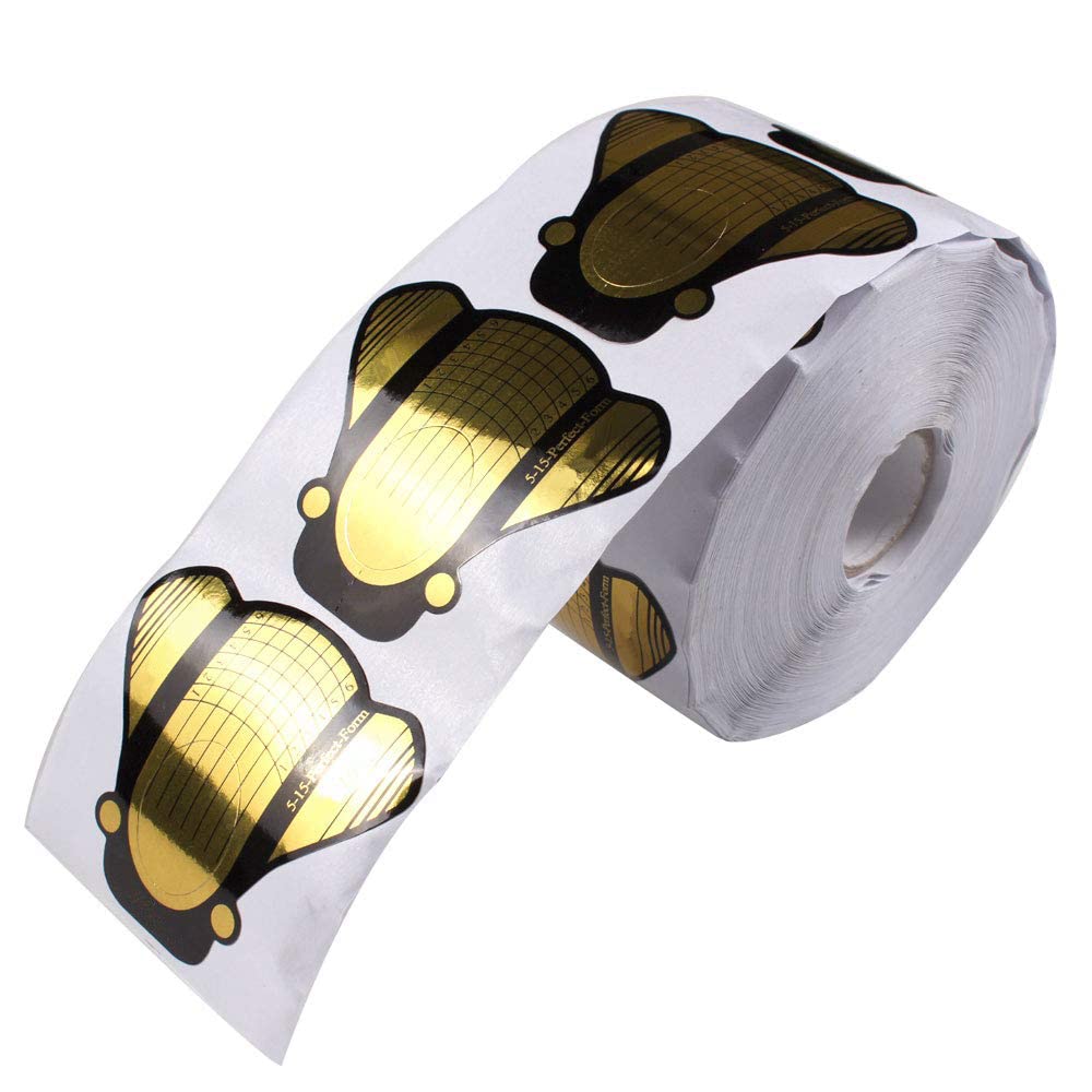 Roll Nail Form(Golden)(100pcs)