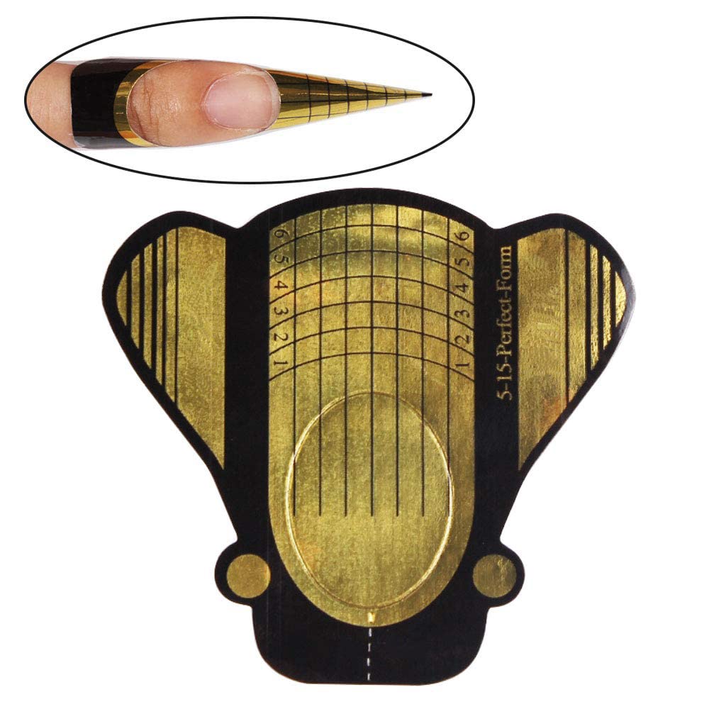 Roll Nail Form(Golden)(100pcs)