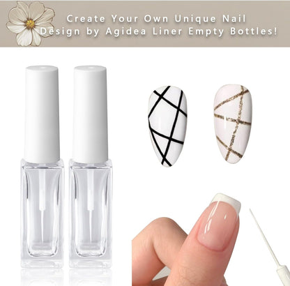 Nail Art Liner Empty Bottles 7ML(Not for Gel)(1pcs)