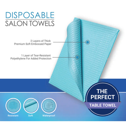Americanails Disposable Salon Towels | Blue 60ct