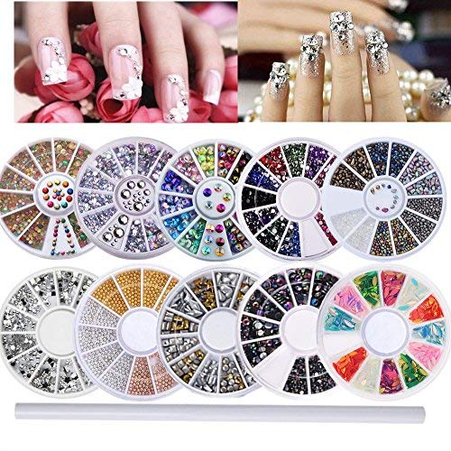 Wheels nail art decor accessories Nail Rhinestones Premium Manicure (1 Pcs)
