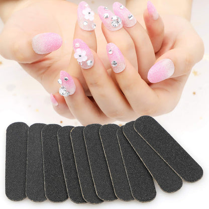 Mini Nail Files Bulk (Black) (8pcs)