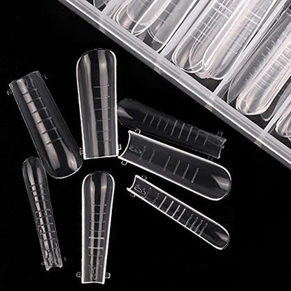Coffin Gel Dual Nail Forms 120 Pcs