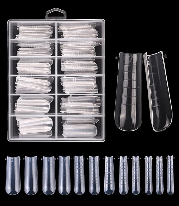 Coffin Gel Dual Nail Forms 120 Pcs