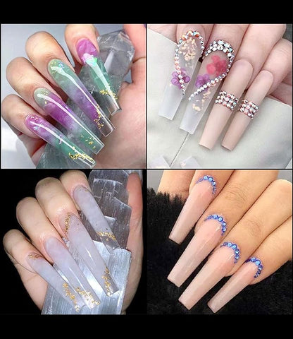 Coffin Gel Dual Nail Forms 120 Pcs