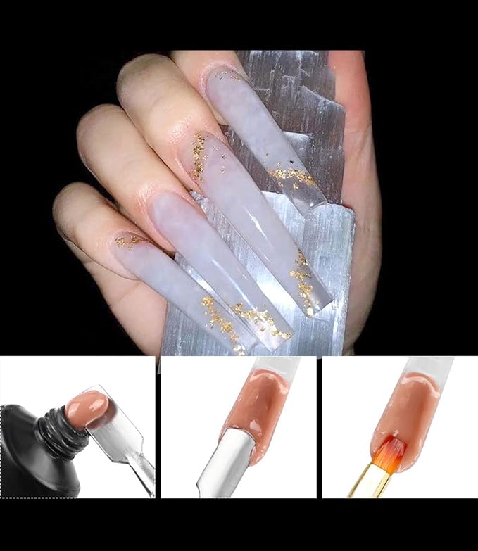 Coffin Gel Dual Nail Forms 120 Pcs