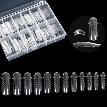 Clear Full Cover Dual Nail 120pcs