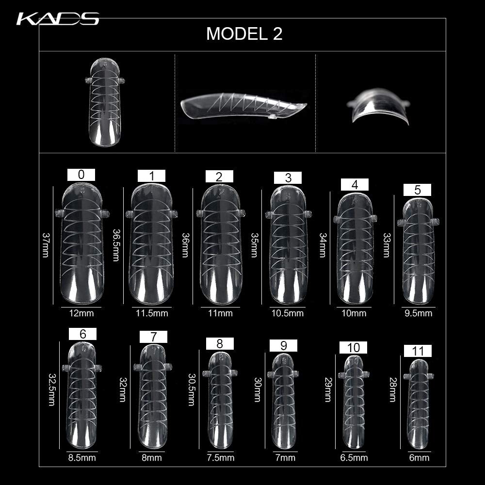 Clear Full Cover Dual Nail 120pcs