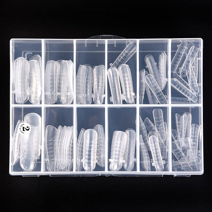 Clear Full Cover Dual Nail 120pcs