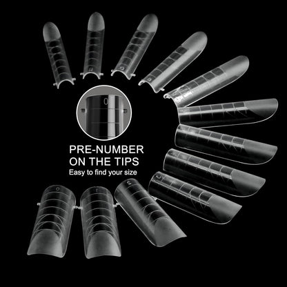 Dual Nail Forms Square 120 Pcs